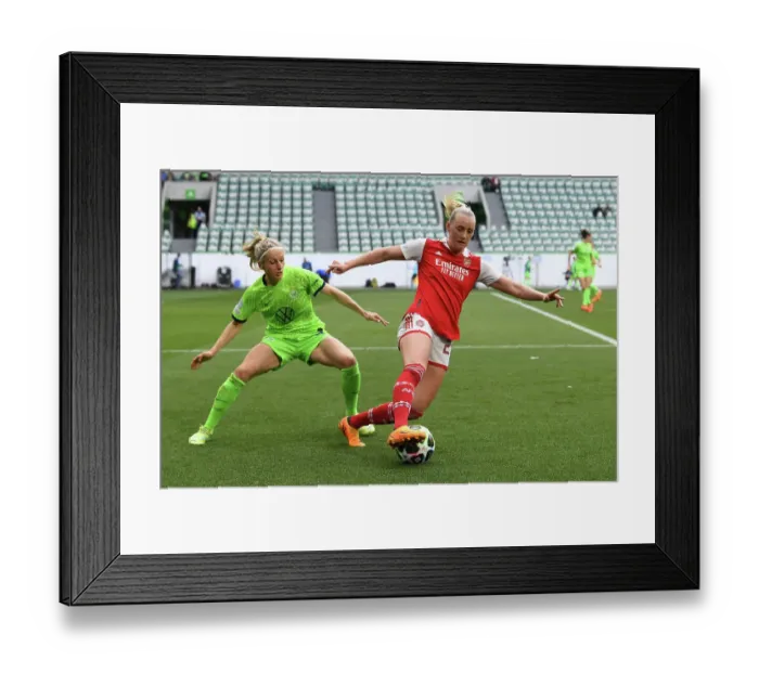 Framed Print : Arsenal vs. VfL Wolfsburg: A Battle for the UEFA Women's Champions League Semi-Finals Framed Print : Arsenal vs. VfL Wolfsburg: A Battle for the UEFA Women's Champions League Semi-Finals