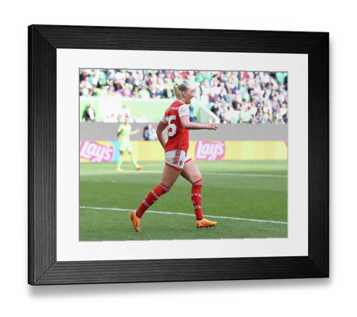 Framed Print : Arsenal Women Advance in Champions League: Stina Blackstenius Scores in Semifinal 1st Leg vs. VfL Wolfsburg Framed Print : Arsenal Women Advance in Champions League: Stina Blackstenius Scores in Semifinal 1st Leg vs. VfL Wolfsburg