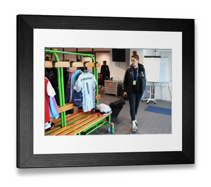Framed Print : Arsenal Women's Squad Prepares for UEFA Champions League Semi-Final Showdown against VfL Wolfsburg Framed Print : Arsenal Women's Squad Prepares for UEFA Champions League Semi-Final Showdown against VfL Wolfsburg