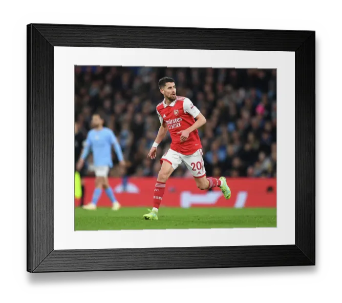 Framed Print : Jorginho in Action: Manchester City vs. Arsenal - Premier League Showdown, 2022-23 Framed Print : Jorginho in Action: Manchester City vs. Arsenal - Premier League Showdown, 2022-23