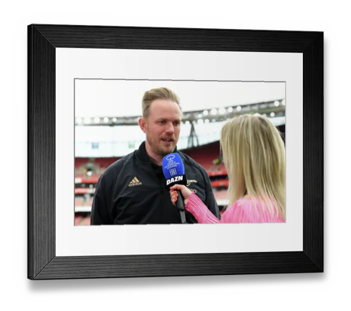 Framed Print : Arsenal Women's UEFA Champions League Semifinal: Jonas Eidevall's Pre-Match Press Conference Framed Print : Arsenal Women's UEFA Champions League Semifinal: Jonas Eidevall's Pre-Match Press Conference
