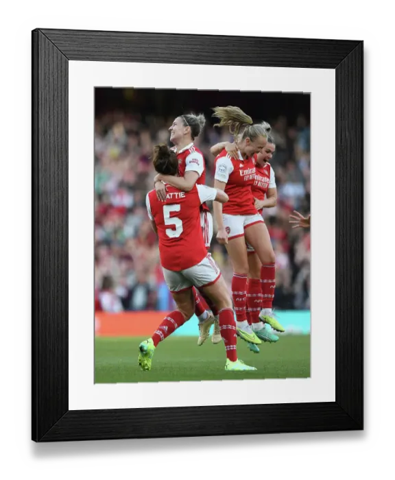 Framed Print : Arsenal Women Reach Champions League Final: Beattie's Brace Secures 2-1 Victory over VfL Wolfsburg Framed Print : Arsenal Women Reach Champions League Final: Beattie's Brace Secures 2-1 Victory over VfL Wolfsburg