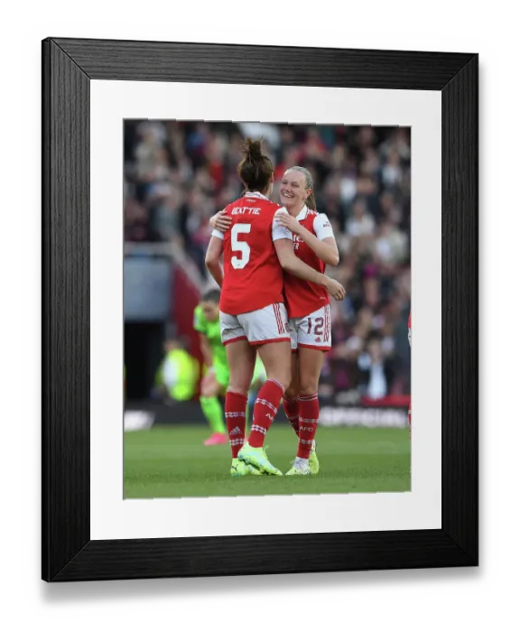 Framed Print : Beattie's Brace: Arsenal Women Advance to Champions League Final with 2-1 Win over VfL Wolfsburg Framed Print : Beattie's Brace: Arsenal Women Advance to Champions League Final with 2-1 Win over VfL Wolfsburg