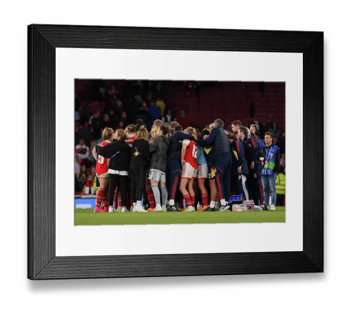 Framed Print : Arsenal Women's Heartbreaking Semifinal Defeat to VfL Wolfsburg in UEFA Champions League Framed Print : Arsenal Women's Heartbreaking Semifinal Defeat to VfL Wolfsburg in UEFA Champions League