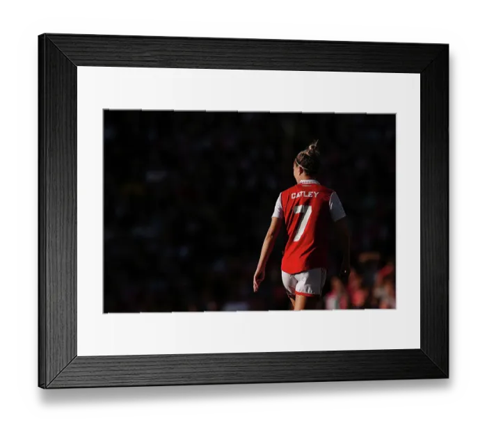 Framed Print : Arsenal Women vs. VfL Wolfsburg: UEFA Champions League Semifinals Showdown
