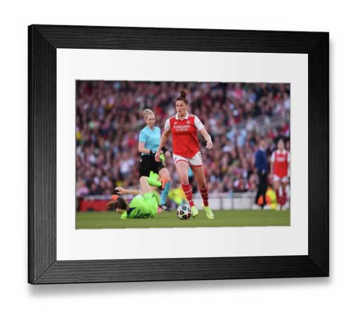 Framed Print : Arsenal Women vs. VfL Wolfsburg: UEFA Women's Champions League Semifinal Showdown (2022-23)