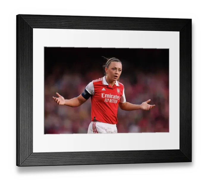 Framed Print : Arsenal Women's Katie McCabe Reacts Tensely in UEFA Champions League Semifinal Against VfL Wolfsburg Framed Print : Arsenal Women's Katie McCabe Reacts Tensely in UEFA Champions League Semifinal Against VfL Wolfsburg