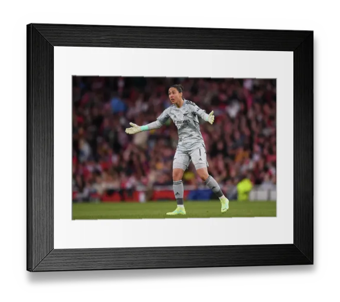 Framed Print : Arsenal Women vs. VfL Wolfsburg: UEFA Champions League Semifinals Showdown Framed Print : Arsenal Women vs. VfL Wolfsburg: UEFA Champions League Semifinals Showdown
