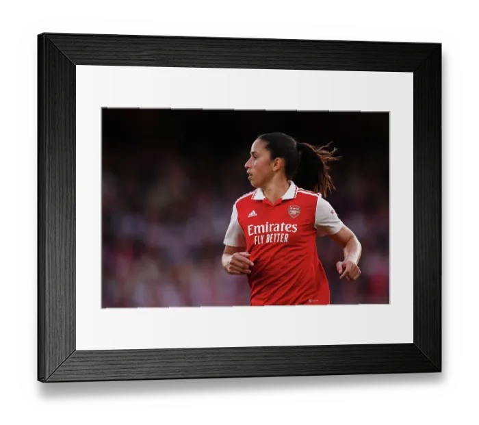 Framed Print : Arsenal Women vs. VfL Wolfsburg: UEFA Champions League Semifinal Clash