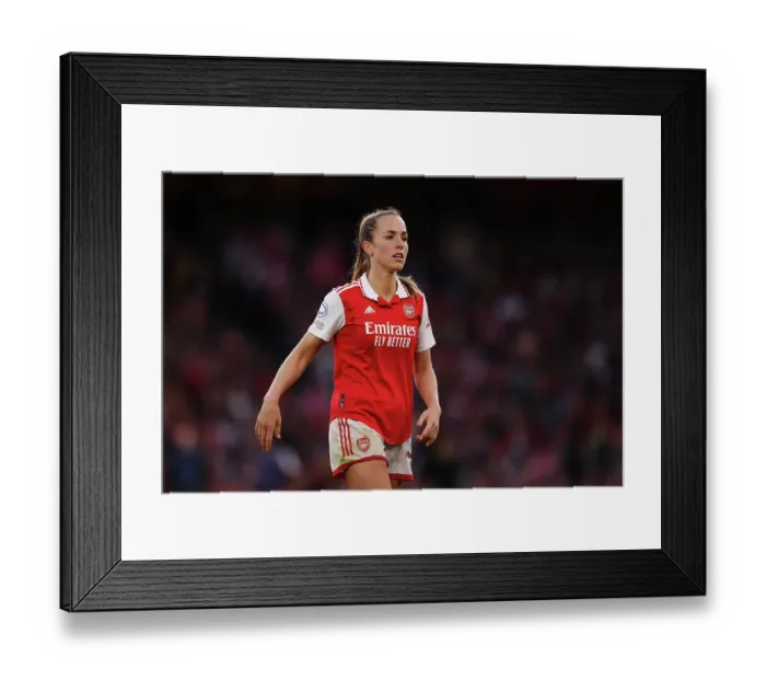 Framed Print : Champions League Semifinal Showdown: Arsenal Women vs. VfL Wolfsburg at Emirates Stadium