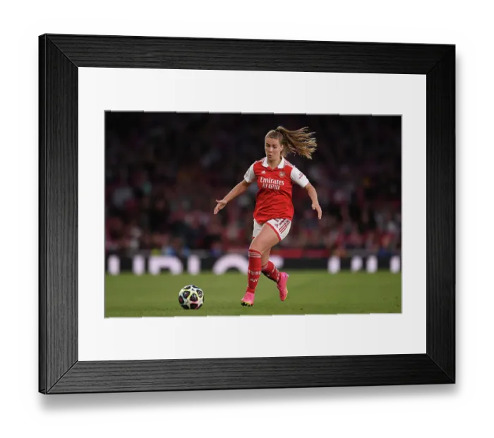 Framed Print : Arsenal Women vs. VfL Wolfsburg: UEFA Women's Champions League Semifinal at Emirates Stadium (2022-23) Framed Print : Arsenal Women vs. VfL Wolfsburg: UEFA Women's Champions League Semifinal at Emirates Stadium (2022-23)