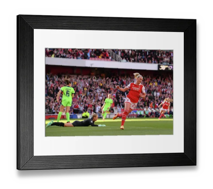 Framed Print : Arsenal Women's Champions League Semi-Final: Stina Blackstenius Scores Against VfL Wolfsburg Framed Print : Arsenal Women's Champions League Semi-Final: Stina Blackstenius Scores Against VfL Wolfsburg