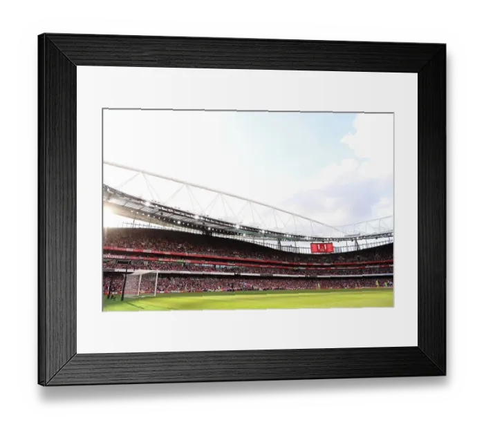 Framed Print : Arsenal Women vs. VfL Wolfsburg: UEFA Champions League Semifinal at Emirates Stadium (2022-23)