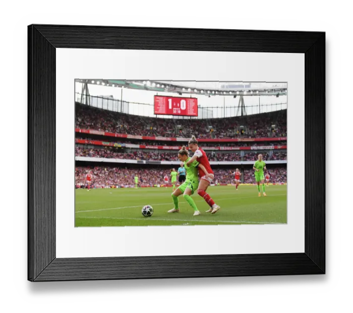 Framed Print : Arsenal vs. VfL Wolfsburg: A Champions League Semifinal Battle for Possession Framed Print : Arsenal vs. VfL Wolfsburg: A Champions League Semifinal Battle for Possession