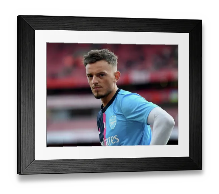 Framed Print : Arsenal's Ben White Gears Up for Arsenal v Chelsea Clash in Premier League, London 2023