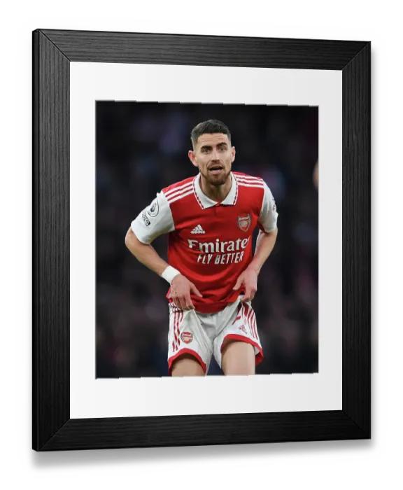 Framed Print : Arsenal's Jorginho Clashes with Chelsea in Intense Premier League Showdown (2022-23) Framed Print : Arsenal's Jorginho Clashes with Chelsea in Intense Premier League Showdown (2022-23)