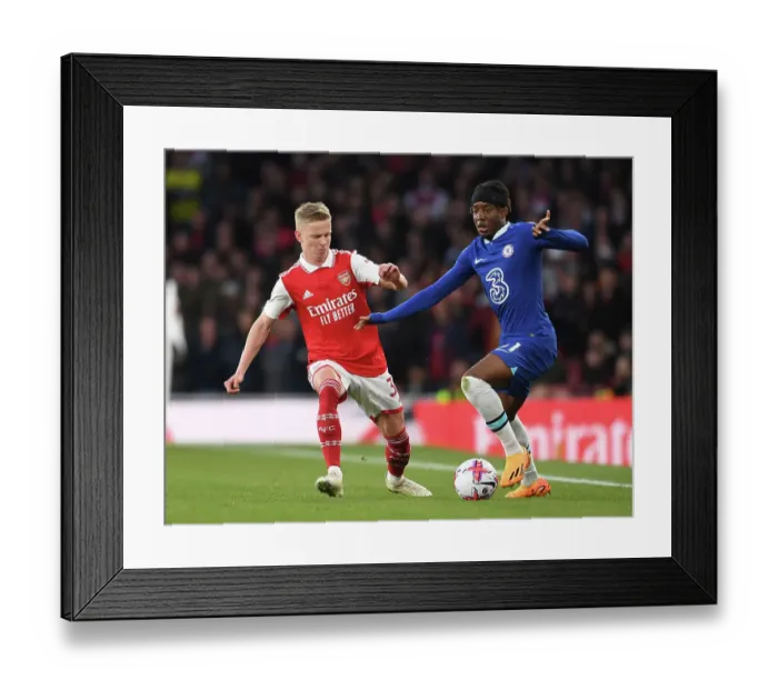 Framed Print : Arsenal vs. Chelsea: Intense Battle - Zinchenko Closes Down Madueke in the 2022-23 Premier League Showdown Framed Print : Arsenal vs. Chelsea: Intense Battle - Zinchenko Closes Down Madueke in the 2022-23 Premier League Showdown