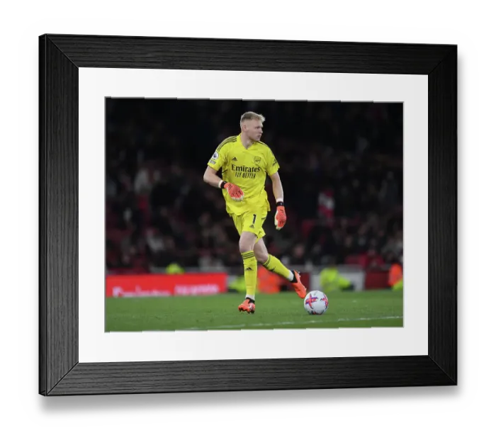 Framed Print : Ramsdale's Unyielding Display: Arsenal vs. Chelsea, 2022-23 Premier League Battle