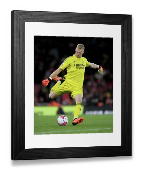 Framed Print : Intense Moment: Aaron Ramsdale in Action for Arsenal vs. Chelsea, Premier League 2022-23, Emirates Stadium Framed Print : Intense Moment: Aaron Ramsdale in Action for Arsenal vs. Chelsea, Premier League 2022-23, Emirates Stadium