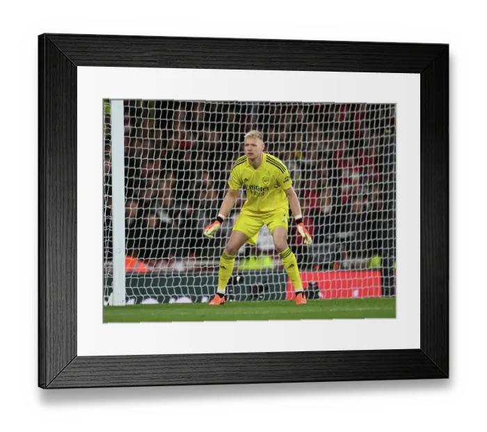 Framed Print : Arsenal vs. Chelsea: Ramsdale's Battle in the Premier League at Emirates Stadium, 2022-23