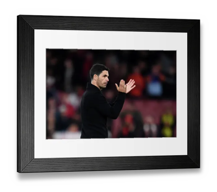 Framed Print : Arsenal's Victory: Mikel Arteta Celebrates with Fans vs Chelsea in Premier League 2022-23 Framed Print : Arsenal's Victory: Mikel Arteta Celebrates with Fans vs Chelsea in Premier League 2022-23