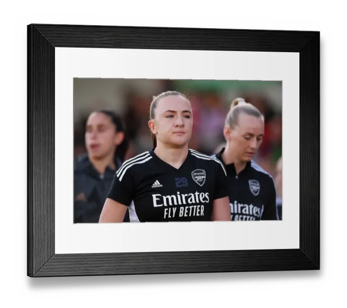 Framed Print : Arsenal Women's Team: Teyah Goldie Gears Up for FA WSL Clash vs Leicester City