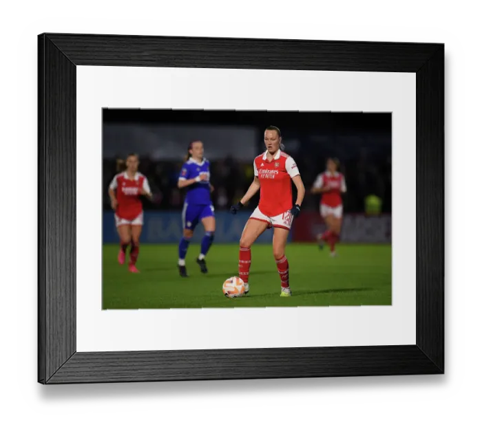 Framed Print : Arsenal Women vs Leicester City: FA Women's Super League Showdown (2022-23) - Frida Maanum in Action Framed Print : Arsenal Women vs Leicester City: FA Women's Super League Showdown (2022-23) - Frida Maanum in Action