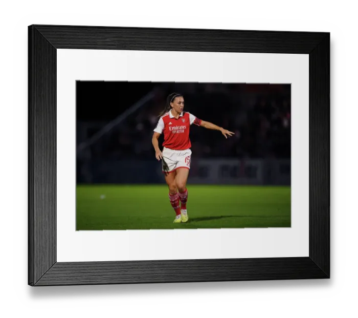 Framed Print : Arsenal's Katie McCabe Leads Team Strategies in FA WSL Clash Against Leicester City (May 2023)