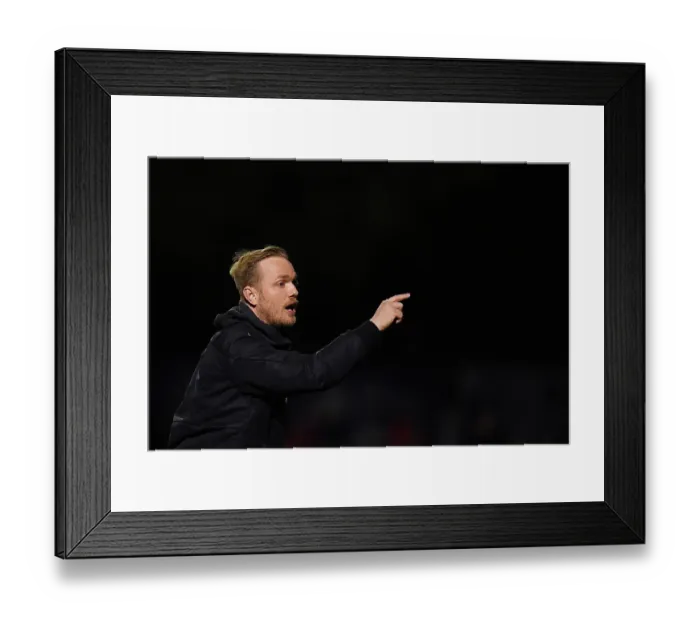 Framed Print : Jonas Eidevall Directs Arsenal Women Against Leicester City in FA WSL Showdown Framed Print : Jonas Eidevall Directs Arsenal Women Against Leicester City in FA WSL Showdown