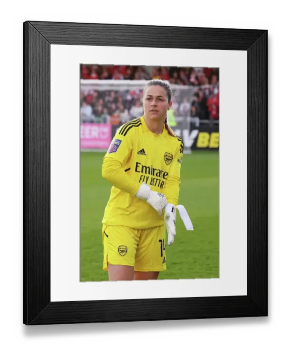 Framed Print : Arsenal Women vs Leicester City: Pre-Match Focus at Meadow Park (2022-23 FA Women's Super League)