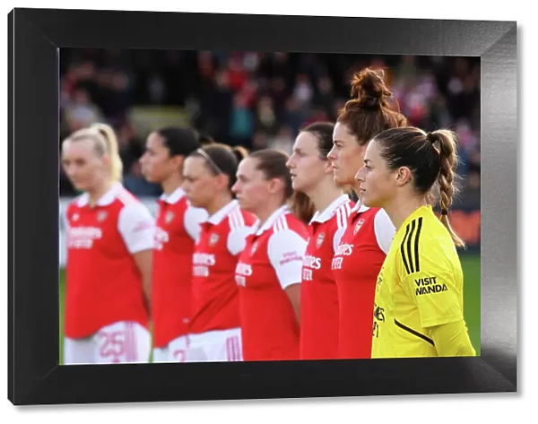 Arsenal Women's Squad: Sabrina D'Angelo Honors National Anthem Before Leicester City Clash (FA WSL 2022-23)