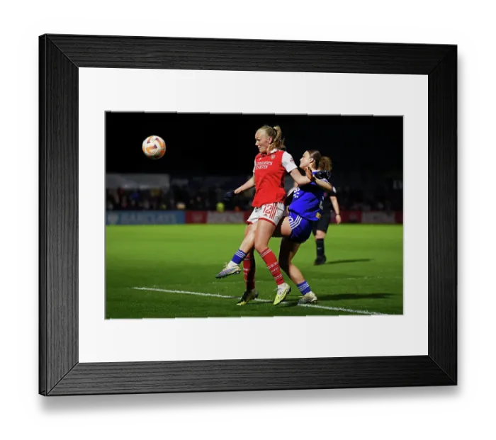Framed Print : Arsenal vs Leicester City: A Battle for FA Women's Super League Title Supremacy Framed Print : Arsenal vs Leicester City: A Battle for FA Women's Super League Title Supremacy