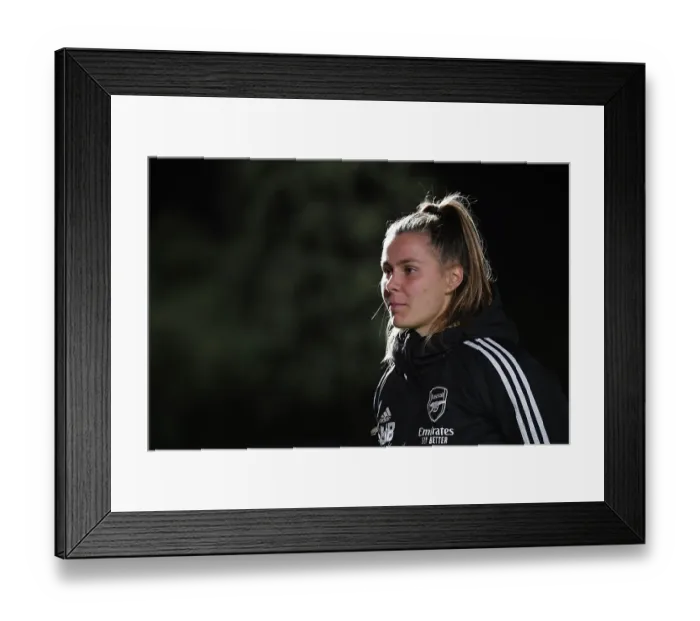 Framed Print : Arsenal Women vs Leicester City: Victoria Pelova's Post-Match Interview (FA Women's Super League, 2022-23)