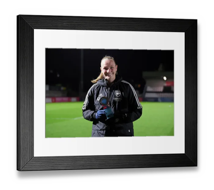 Framed Print : Arsenal's Frida Maanum Named Player of the Match in Victory over Leicester City (Arsenal Women vs Leicester City Women, FA Women's Super League 2022-23) Framed Print : Arsenal's Frida Maanum Named Player of the Match in Victory over Leicester City (Arsenal Women vs Leicester City Women, FA Women's Super League 2022-23)