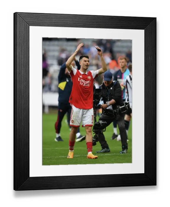 Framed Print : Martinelli's Moment: Arsenal Celebrate Premier League Victory over Newcastle United