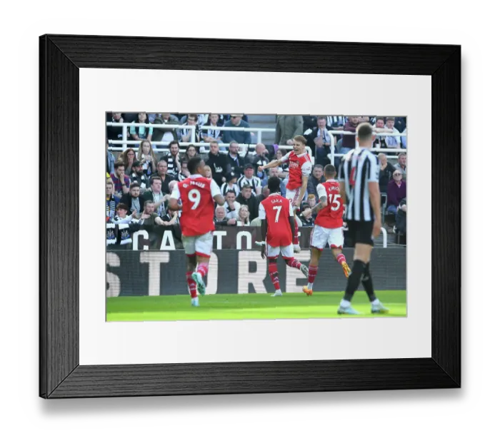Framed Print : Arsenal's Martin Odegaard Scores First Goal: Newcastle United vs Arsenal, Premier League 2022-23 Framed Print : Arsenal's Martin Odegaard Scores First Goal: Newcastle United vs Arsenal, Premier League 2022-23