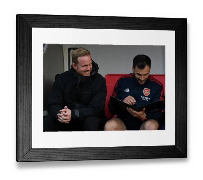 Framed Print : Arsenal Women's Team: Jonas Eidevall and Aaron D'Antino Pre-Match at Brighton & Hove Albion (FA Women's Super League, 2022-23) Framed Print : Arsenal Women's Team: Jonas Eidevall and Aaron D'Antino Pre-Match at Brighton & Hove Albion (FA Women's Super League, 2022-23)