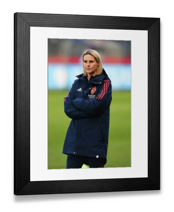 Framed Print : Arsenal Women's Coach Kelly Smith Looks On Before Brighton & Hove Albion Match Framed Print : Arsenal Women's Coach Kelly Smith Looks On Before Brighton & Hove Albion Match