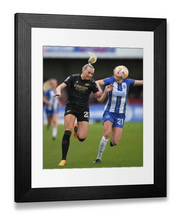 Framed Print : Stina Blackstenius's Star Performance: Arsenal Secure FA Women's Super League Victory Over Brighton