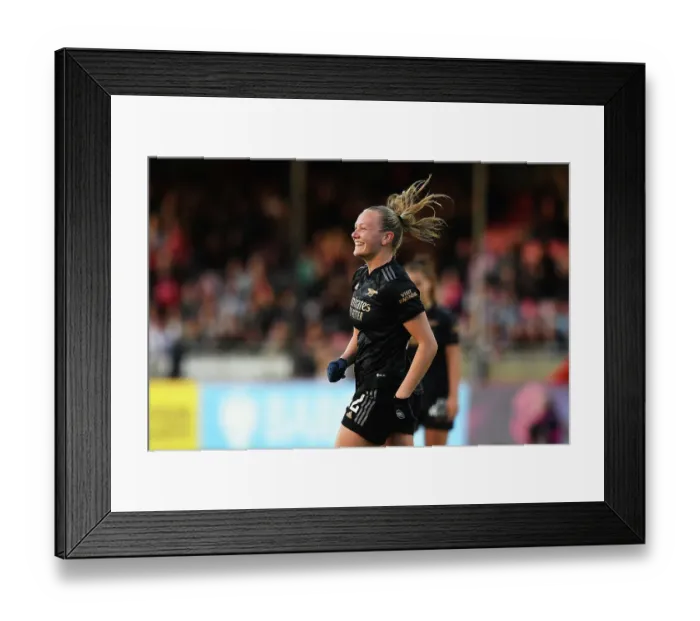 Framed Print : Arsenal Women's Victory: Frida Maanum's Hat-Trick Seals FA WSL Win Against Brighton & Hove Albion