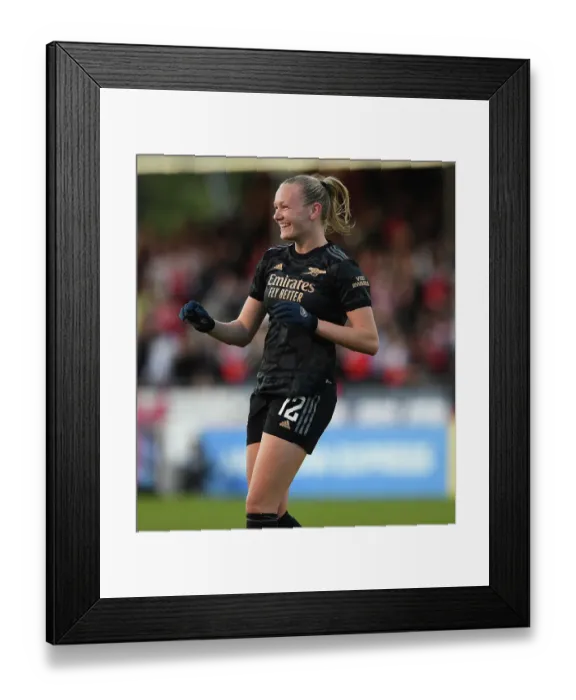 Framed Print : Frida Maanum Scores the Decisive Goal: Arsenal Women's FA WSL Victory over Brighton & Hove Albion Framed Print : Frida Maanum Scores the Decisive Goal: Arsenal Women's FA WSL Victory over Brighton & Hove Albion