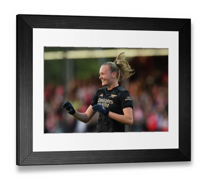 Framed Print : Arsenal Women's Glory: Frida Maanum's Dramatic Hat-Trick Secures Victory Over Brighton & Hove Albion Framed Print : Arsenal Women's Glory: Frida Maanum's Dramatic Hat-Trick Secures Victory Over Brighton & Hove Albion