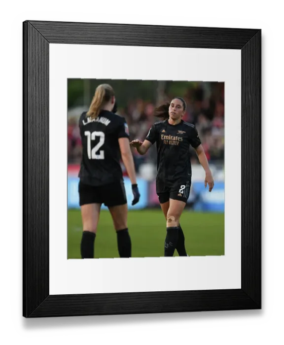 Framed Print : Arsenal Women Triumph Over Brighton & Hove Albion in FA WSL Match: Rafaelle Souza Celebrates Third Goal Framed Print : Arsenal Women Triumph Over Brighton & Hove Albion in FA WSL Match: Rafaelle Souza Celebrates Third Goal