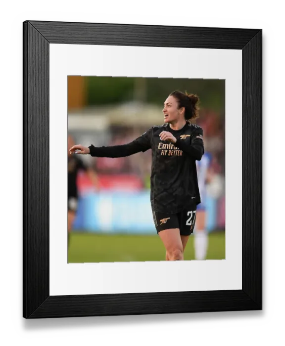Framed Print : Arsenal's Jodie Taylor in Action: FA Women's Super League Showdown Against Brighton (2022-23)