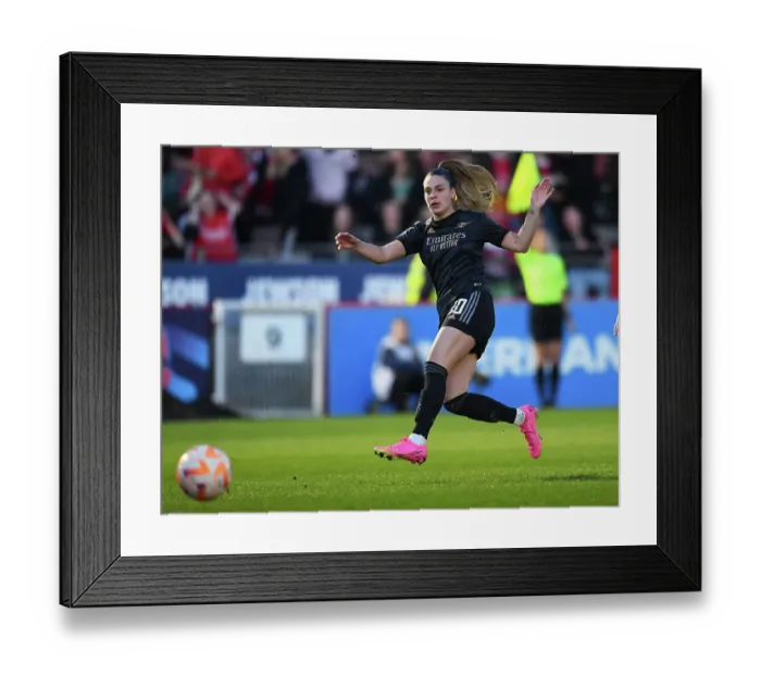 Framed Print : Arsenal's Gio Queiroz Scores at Brighton & Hove Albion's Broadfield Stadium - FA Women's Super League 2022-23 Framed Print : Arsenal's Gio Queiroz Scores at Brighton & Hove Albion's Broadfield Stadium - FA Women's Super League 2022-23