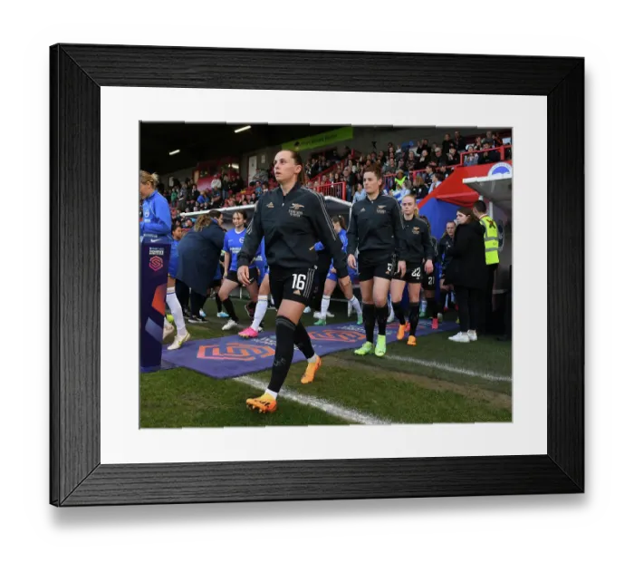 Framed Print : Arsenal Women Prepare for Kick-off Against Brighton & Hove Albion in FA WSL Framed Print : Arsenal Women Prepare for Kick-off Against Brighton & Hove Albion in FA WSL