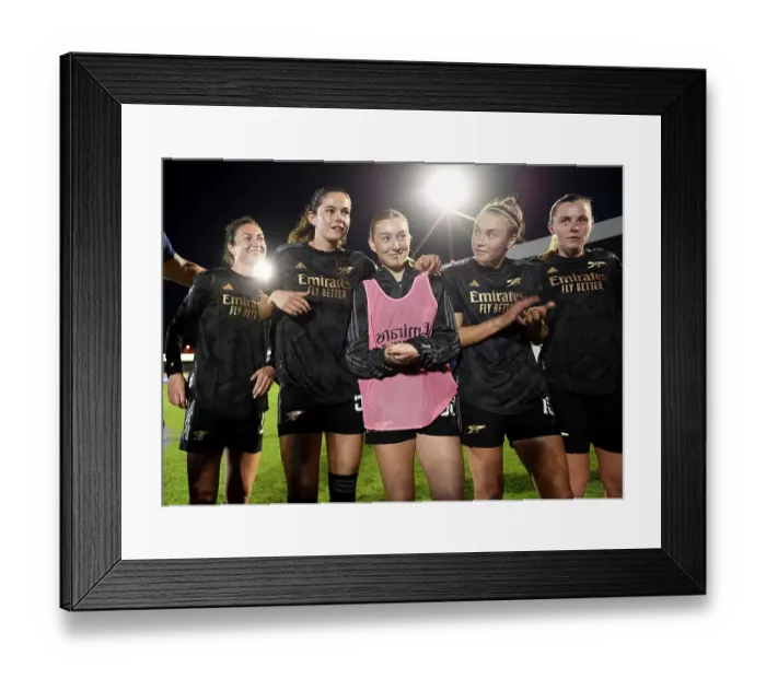 Framed Print : Arsenal Women Celebrate FA WSL Title Triumph