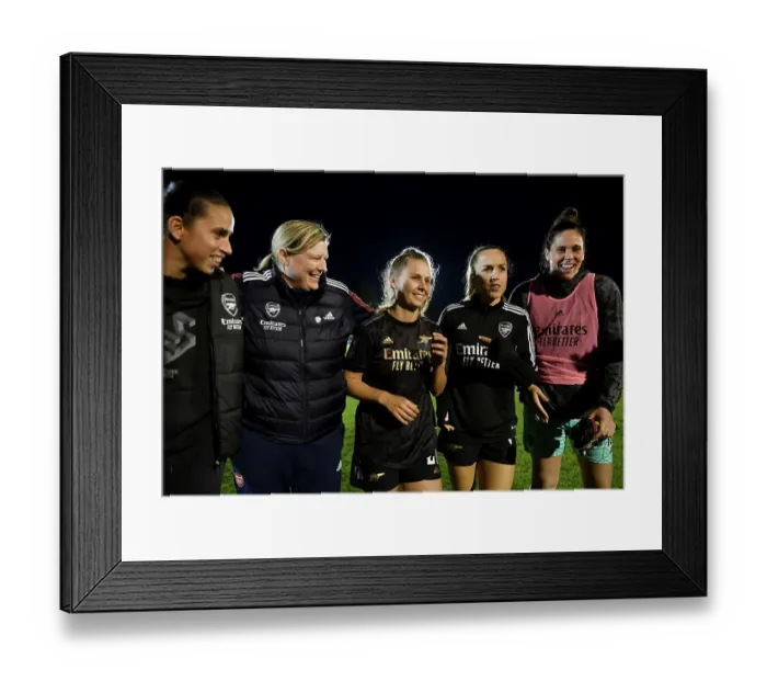 Framed Print : Arsenal Women Celebrate FA WSL Victory Over Brighton & Hove Albion Framed Print : Arsenal Women Celebrate FA WSL Victory Over Brighton & Hove Albion