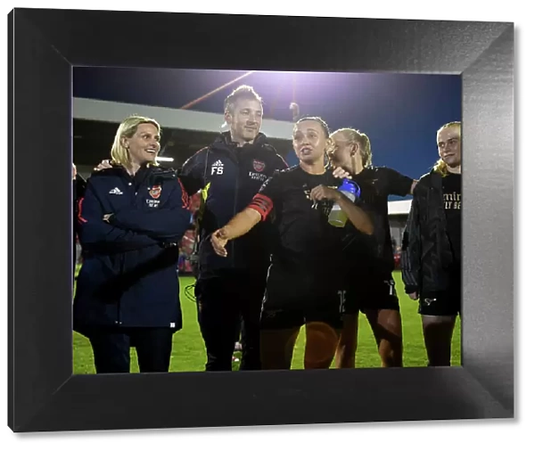 Arsenal Women's Team Gather After Match Against Brighton & Hove Albion in FA WSL