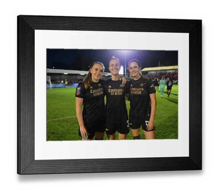 Framed Print : Arsenal Women Celebrate Victory over Brighton & Hove Albion in FA WSL Match Framed Print : Arsenal Women Celebrate Victory over Brighton & Hove Albion in FA WSL Match